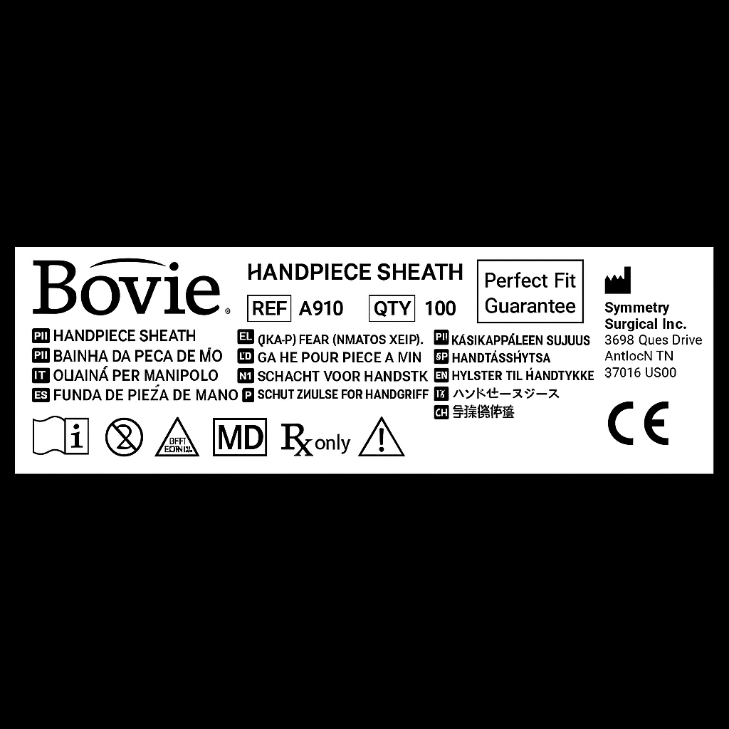 Handpiece Sheaths - Non-Sterile, Disposable,
Pack of 100